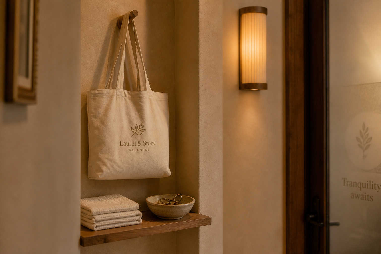 Quiet reception niche with a discreet Escape Bag